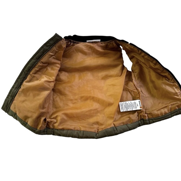 Timberland Infant Quilted Puffer Vest Olive Green Size 12 months - Picture 5 of 9